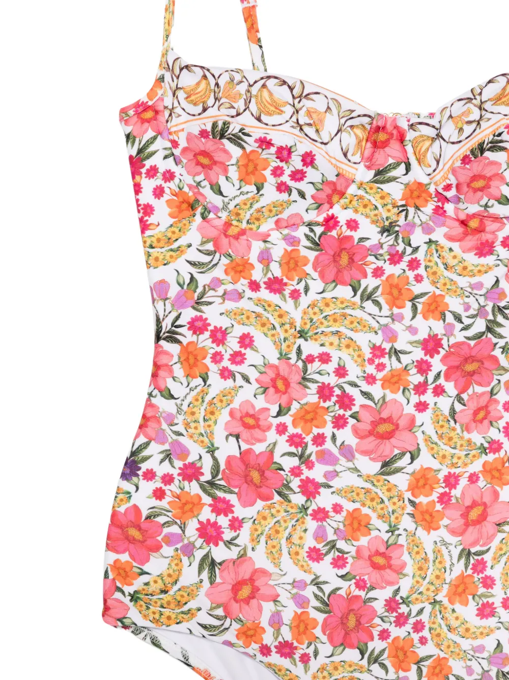  Farm Rio Floral-print Swimsuit - White 