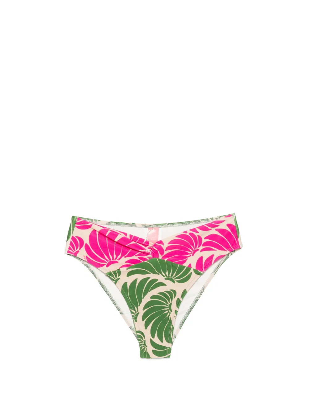 FARM Rio high-waist floral-print bikini bottom - Rosa