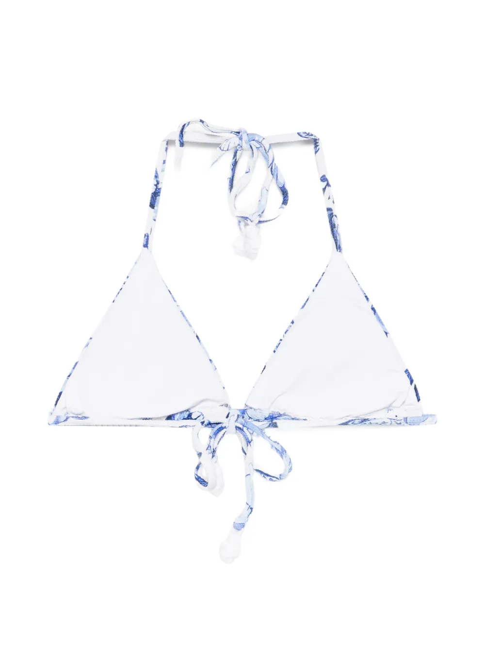  Farm Rio Floral Triangle Bikini Top - Blanco 