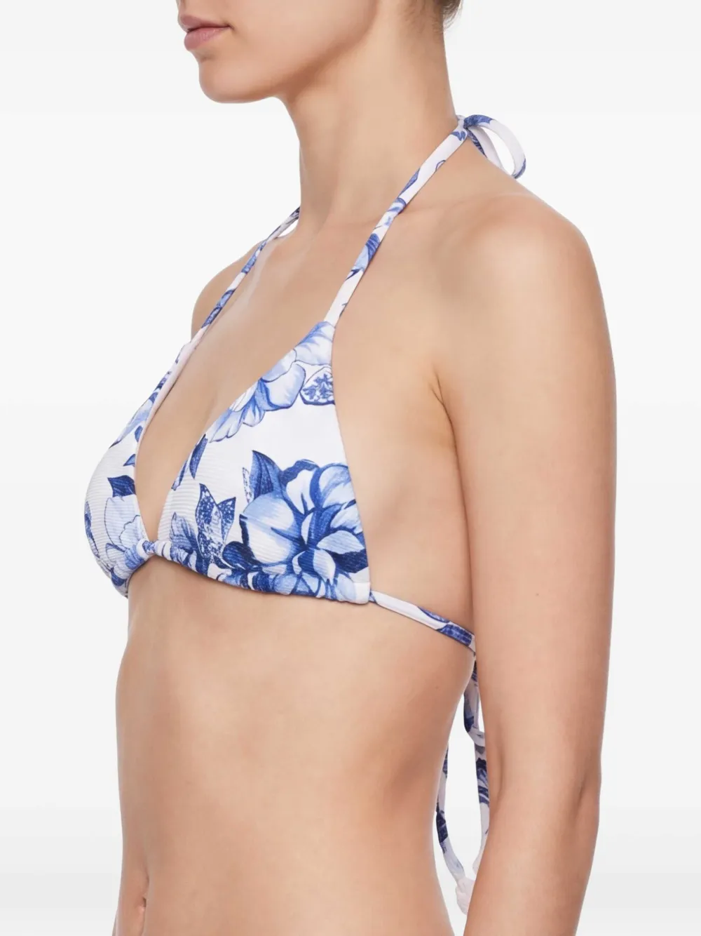 FARM Rio floral triangle bikini top Wit