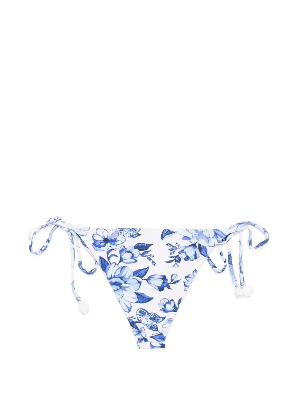  Farm Rio Tie-side Floral Bikini Bottoms - White 