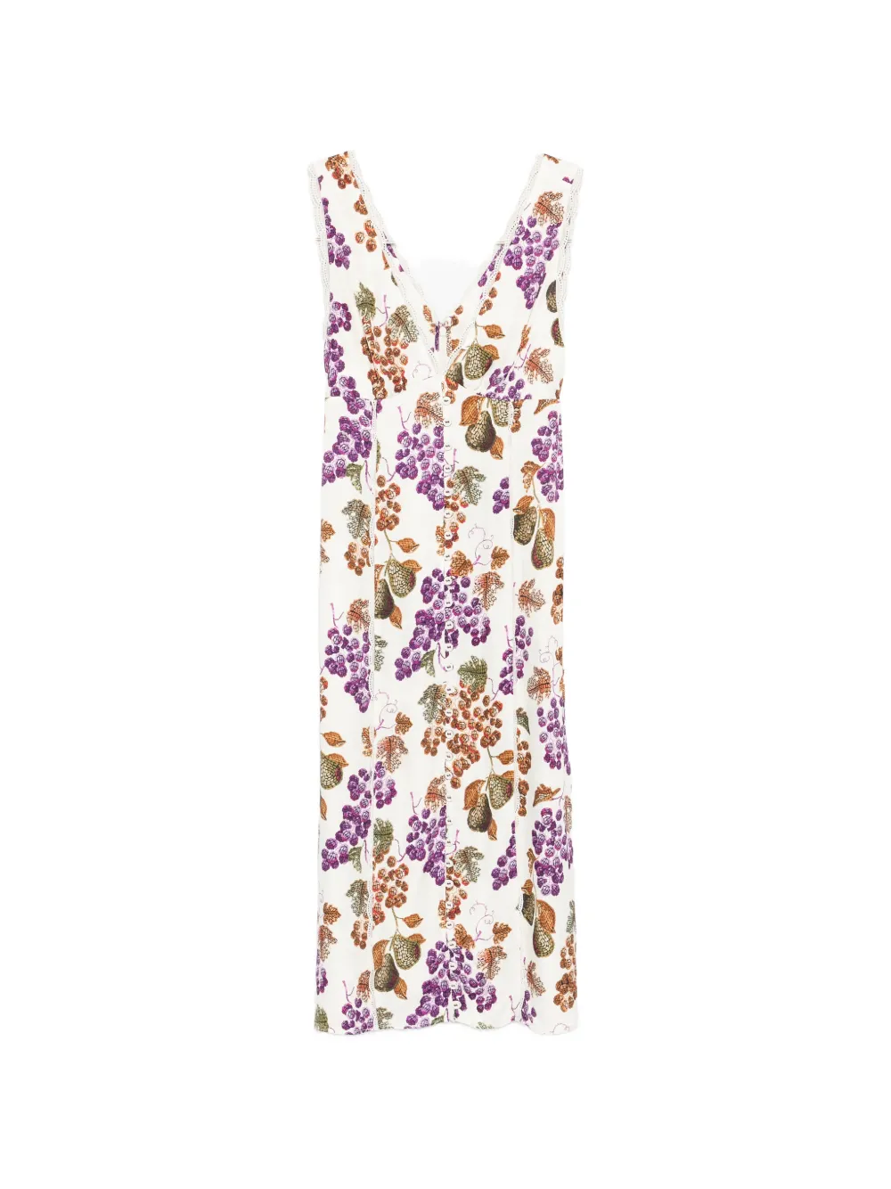 FARM Rio Grape Garden sleeveless midi dress - Toni neutri