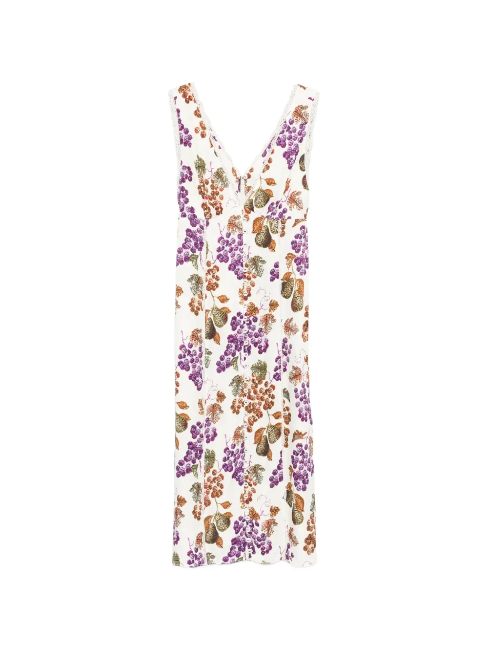 FARM Rio Grape Garden sleeveless midi dress - Toni neutri