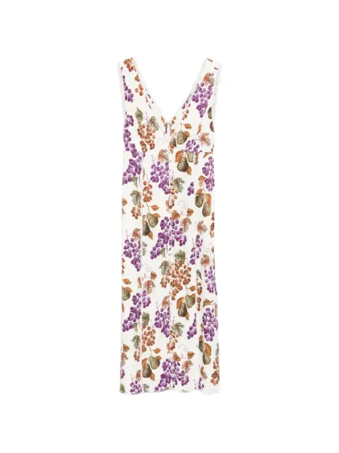 FARM Rio Grape Garden sleeveless midi dress