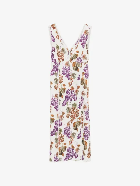FARM Rio vestido midi Grape Garden