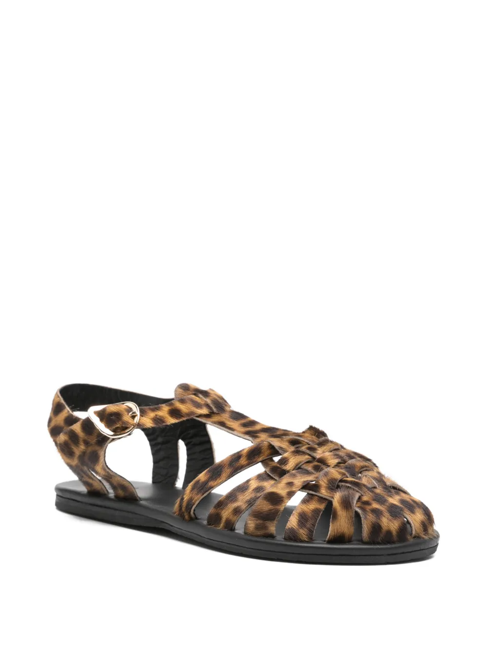 Ancient Greek Sandals Karina gekooide sandalen Bruin