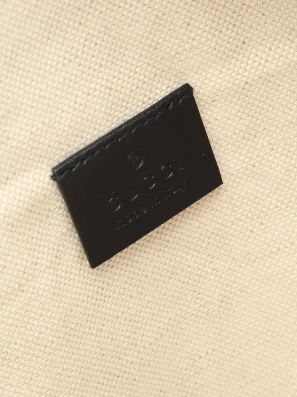 Pre-owned Gucci 2000-2015 Gg Embossed Perforated Leather Pocket Belt Bag In Black