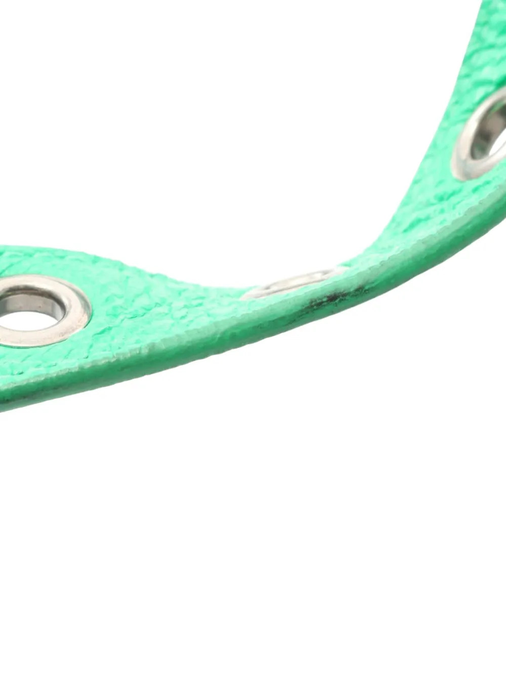 Pre-owned Balenciaga 2005-2025 Mini Lambskin Motocross Le Cagole Crossbody Bag In Green