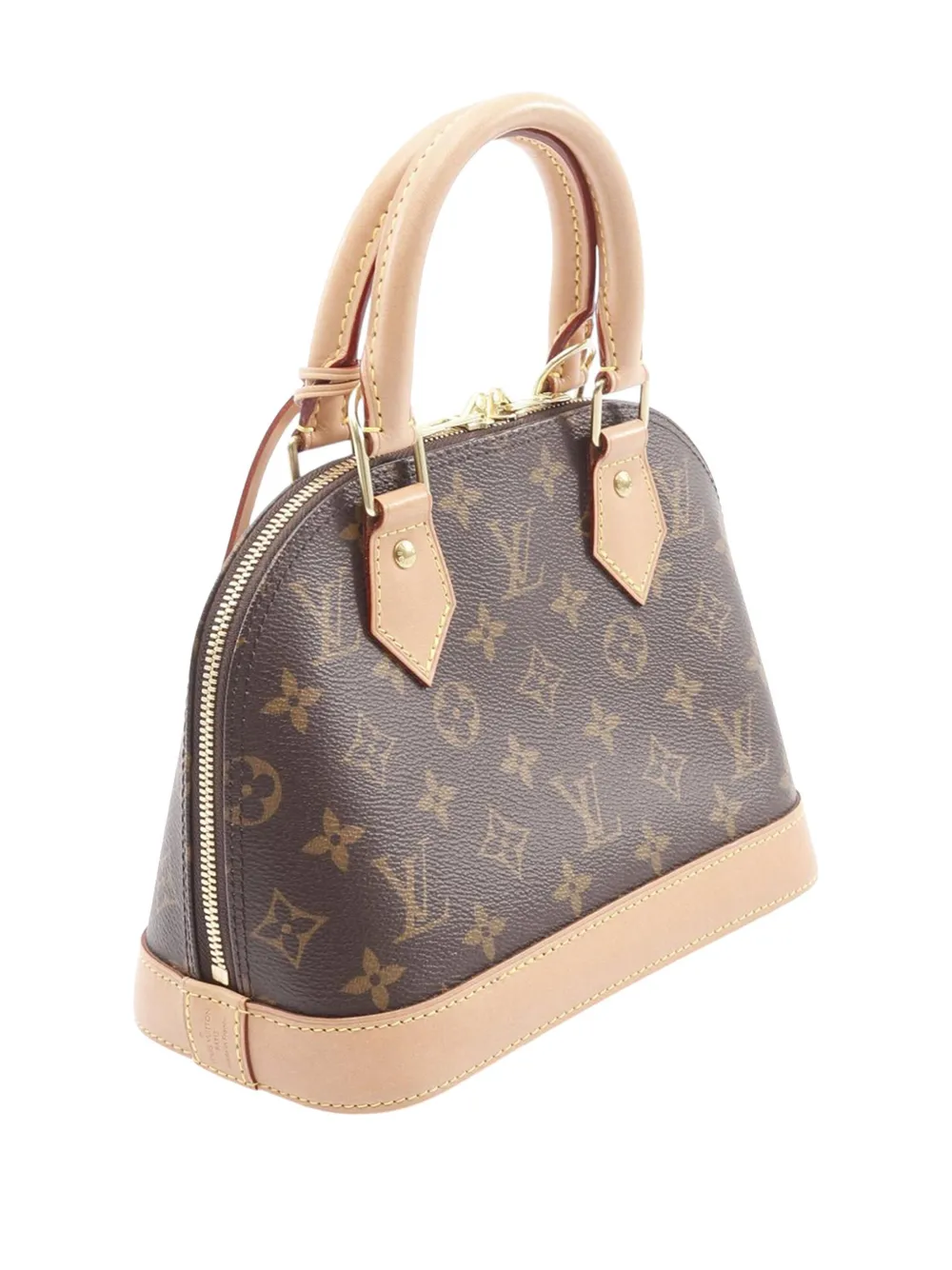 Pre-owned Louis Vuitton 2020 Monogram Alma Bb Satchel In Brown