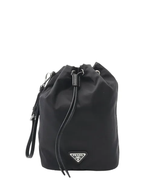 Prada Pre-Owned 2013-2025 Tessuto Drawstring pouch
