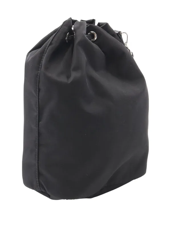 PRADA ブラック ドローストリングポーチ Prada Pre-Owned 2013-2025