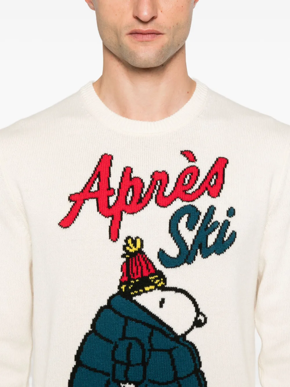 Mc2 Saint Barth Heron Jumper In White