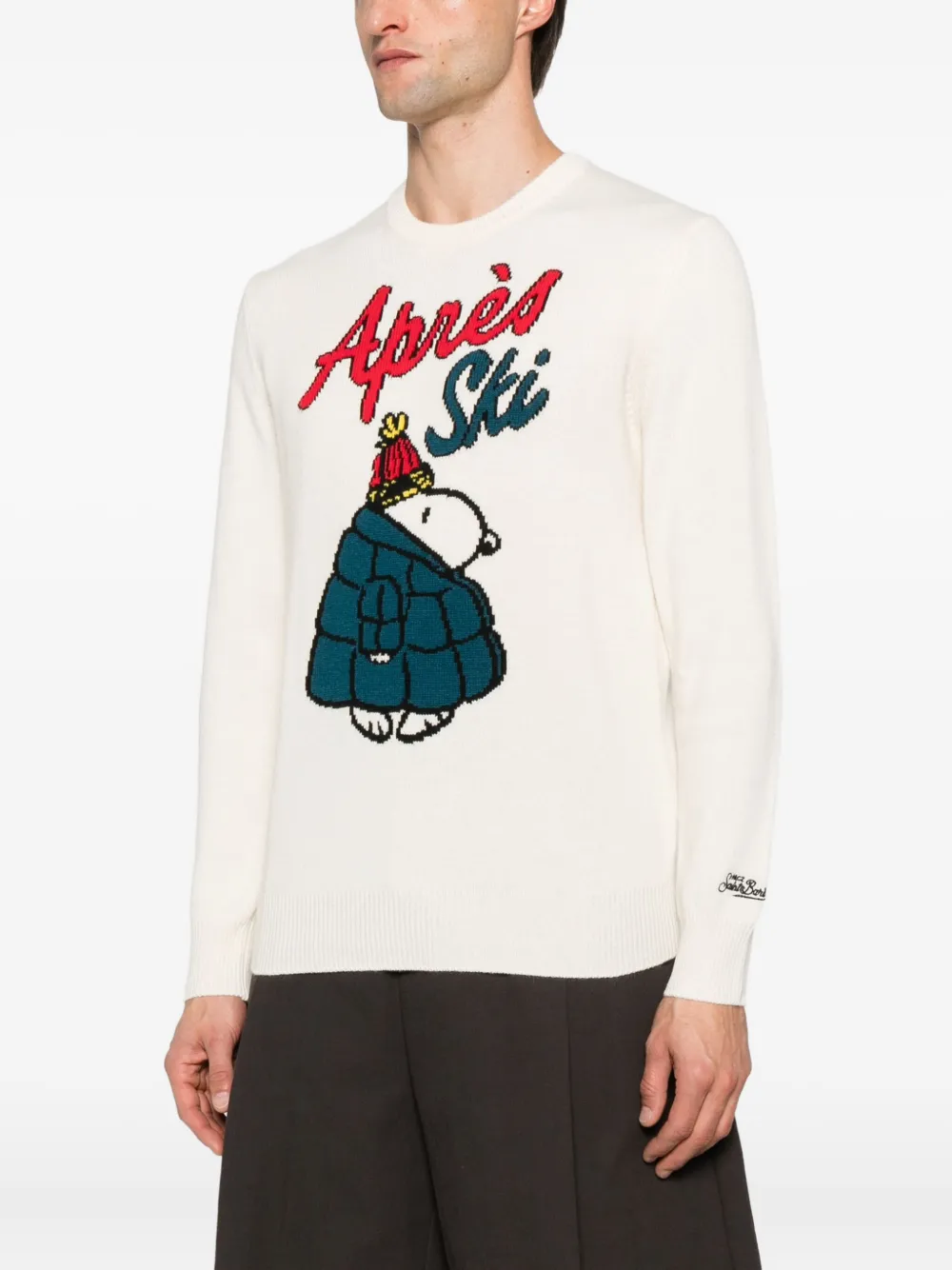 Mc2 Saint Barth Heron Jumper In White