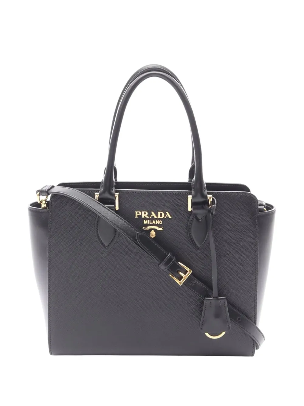 Prada Pre-Owned tote Saffiano and Soft Calf Zippered 2010-2025 | negro | Image 1
