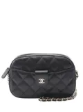 CHANEL Pre-Owned 2021-2025 Caviar Matelasse Chain Camera Bag small wallets - Black
