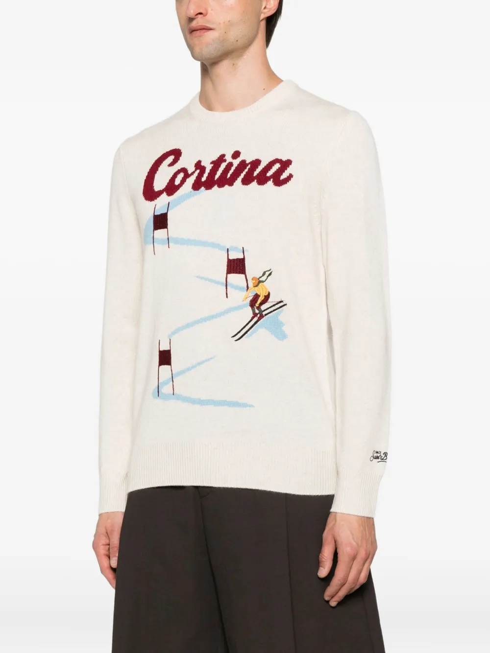 Mc2 Saint Barth Cashmere-blend Jumper In Neutral