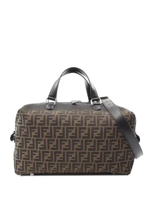 Fendi Pre-Owned 2010-2025 Medium Zucca Canvas Siesta Duffle Bag travel bag