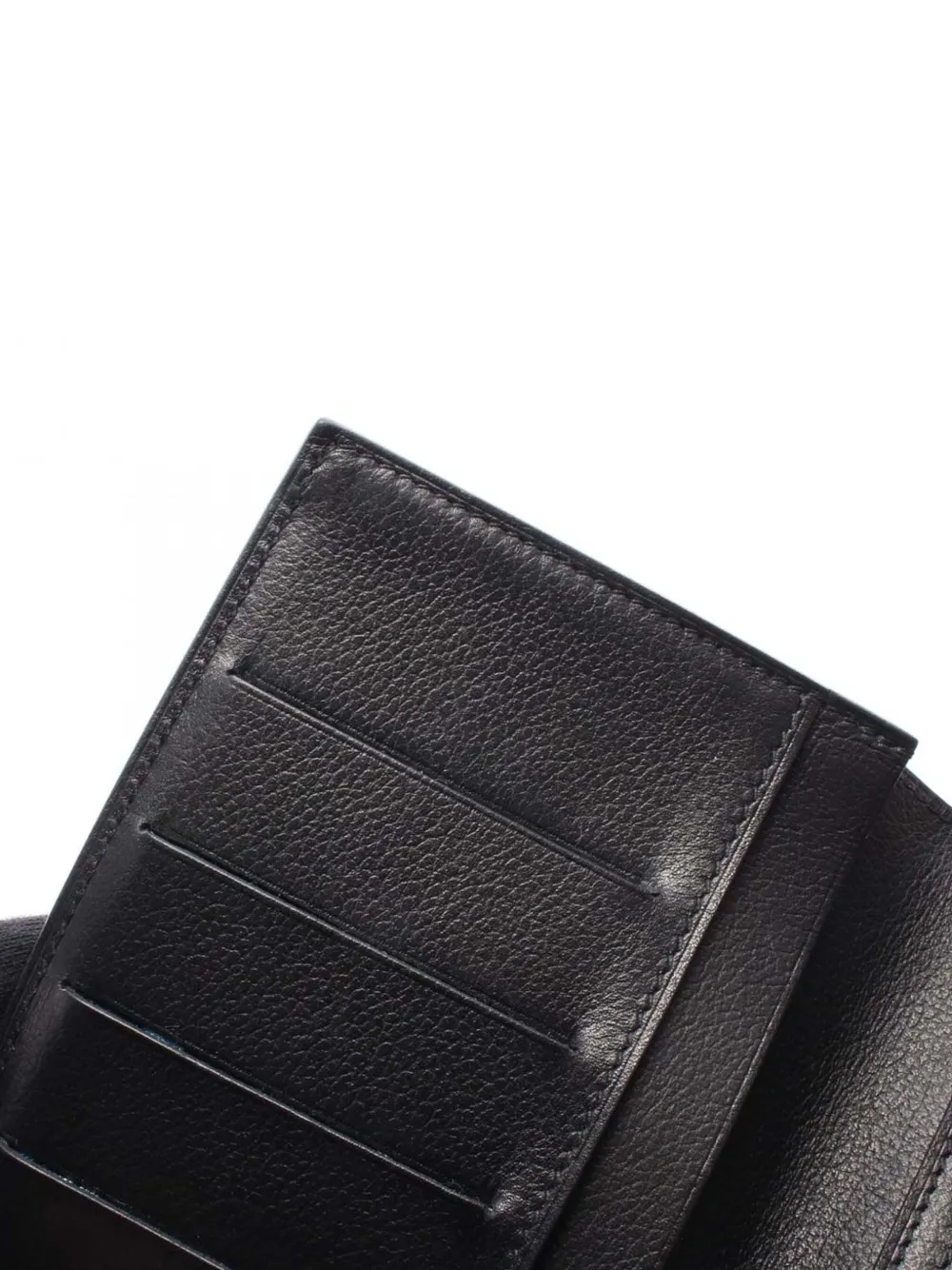 Pre-owned Hermes 2024 Evergrain Citizen Twill Silkin Horizontal Bifold Wallet Long Wallets In Black