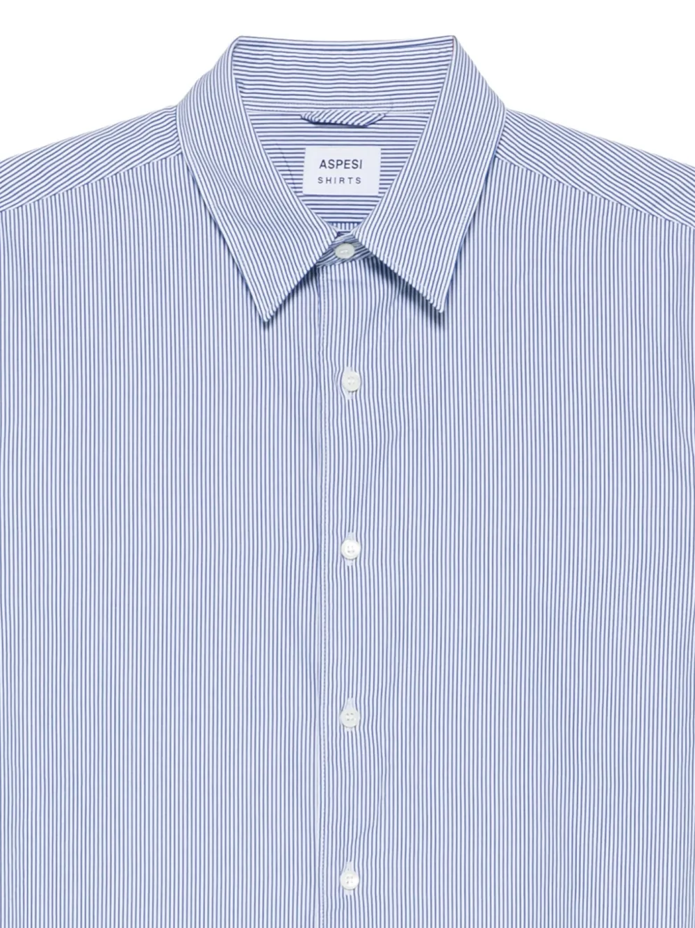 ASPESI Gestreept katoenen overhemd Blauw