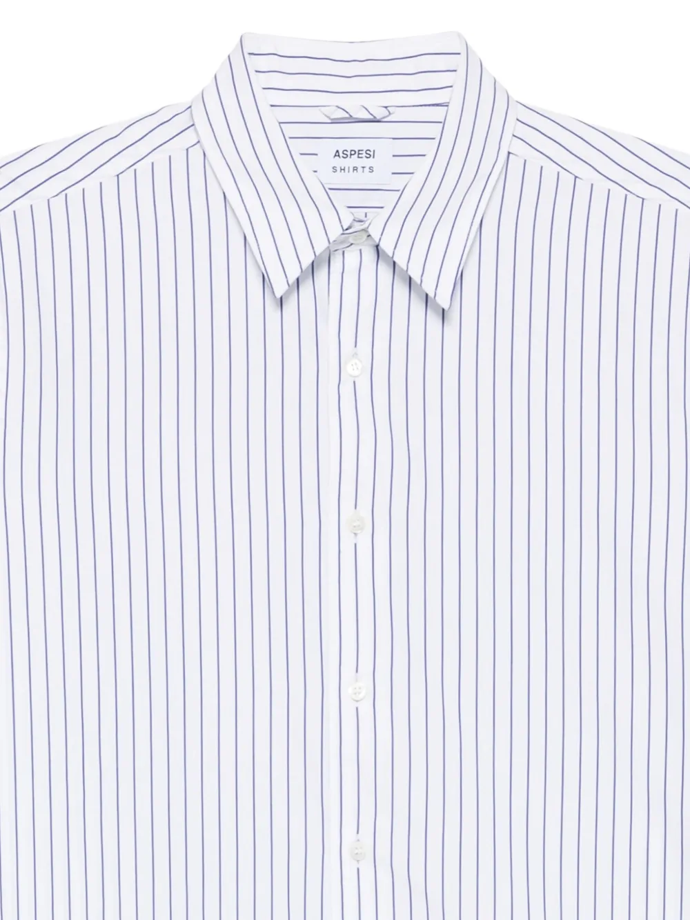 ASPESI Gestreept katoenen overhemd Blauw
