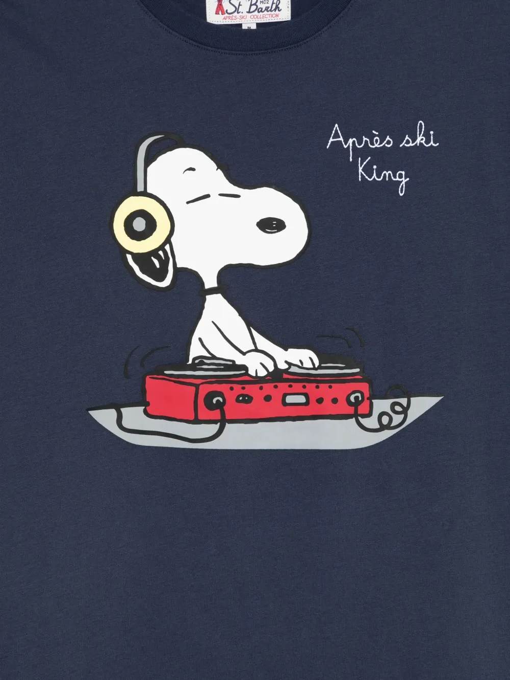 Mc2 Saint Barth Snoopy-print T-shirt In Blue