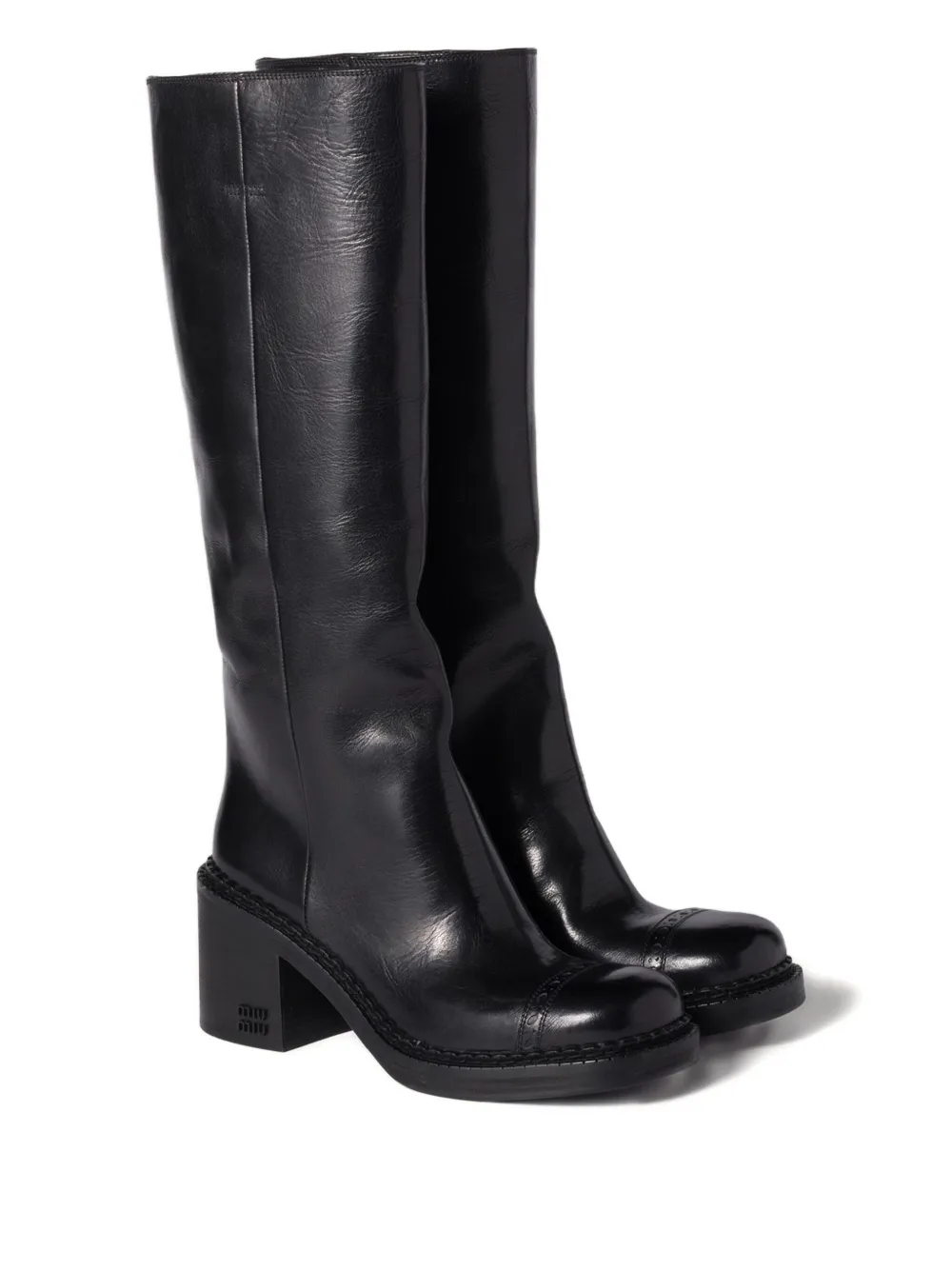 Miu Miu botas con tacón de 75mm | Botas altas | Image 2