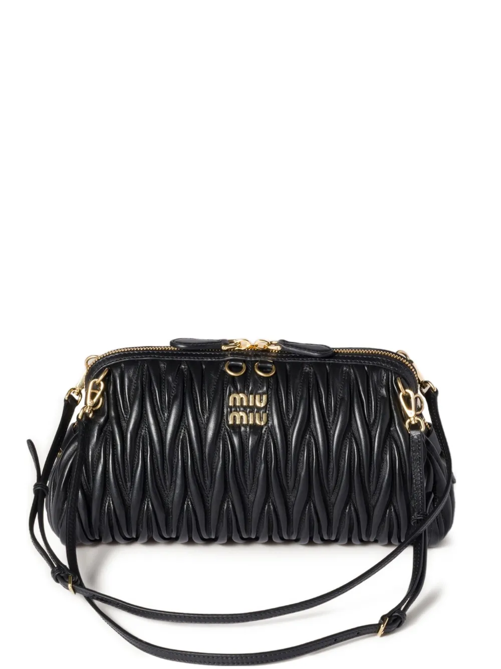 Miu Miu Clutch in pelle matelassé | nero | Image 1