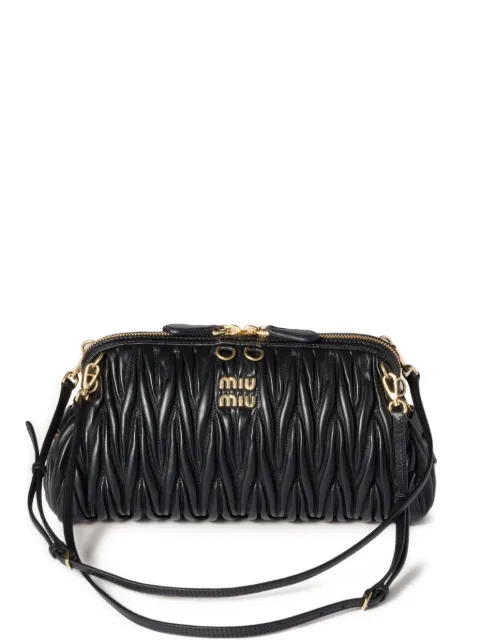 Miu Miu Matelassé leather clutch bag