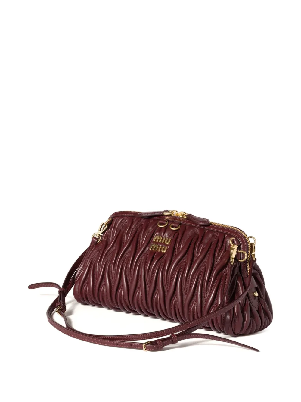 Miu Miu マテラッセ クラッチバッグ In Purple