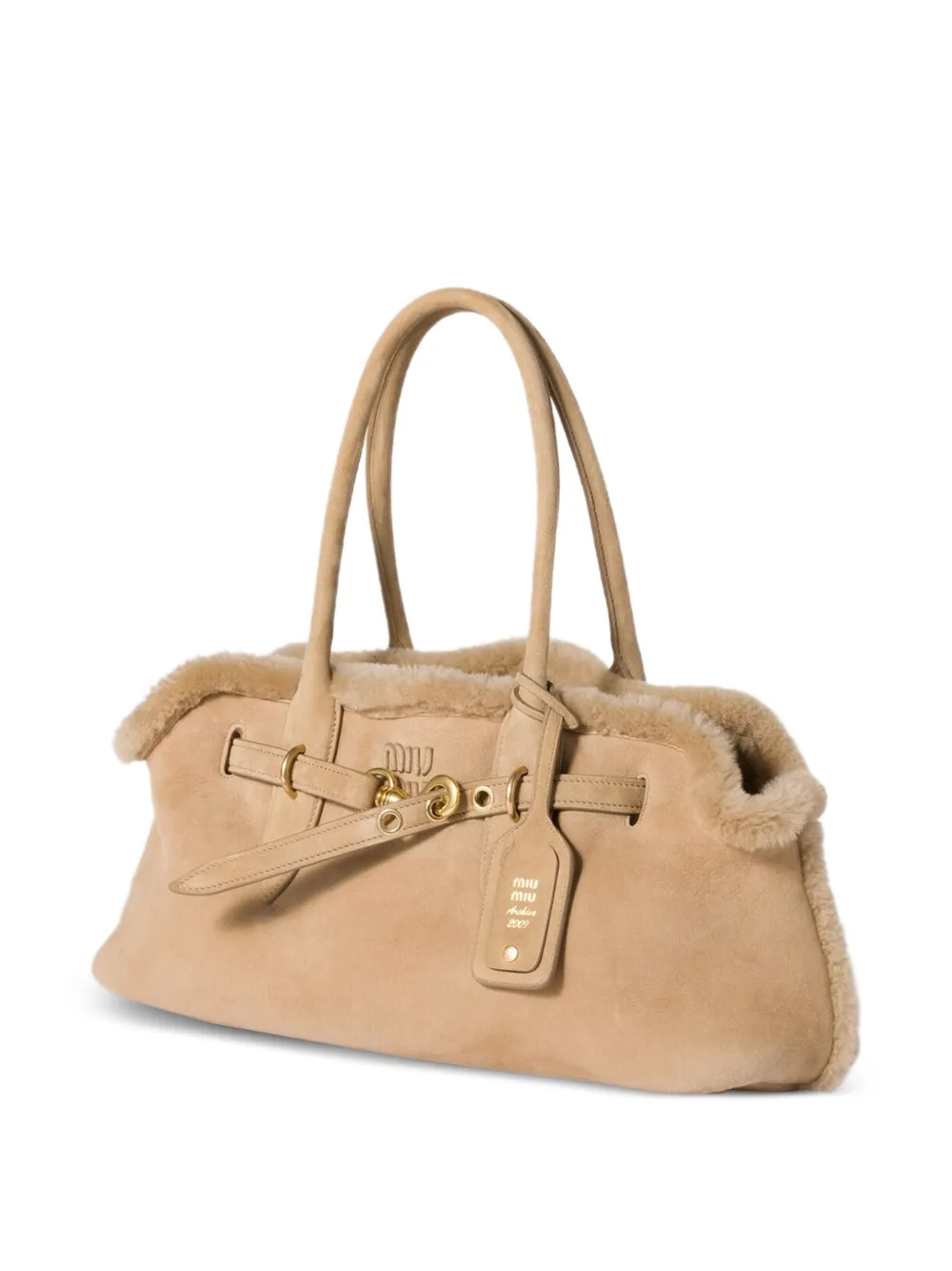 Miu Aventure lammy shopper Bruin