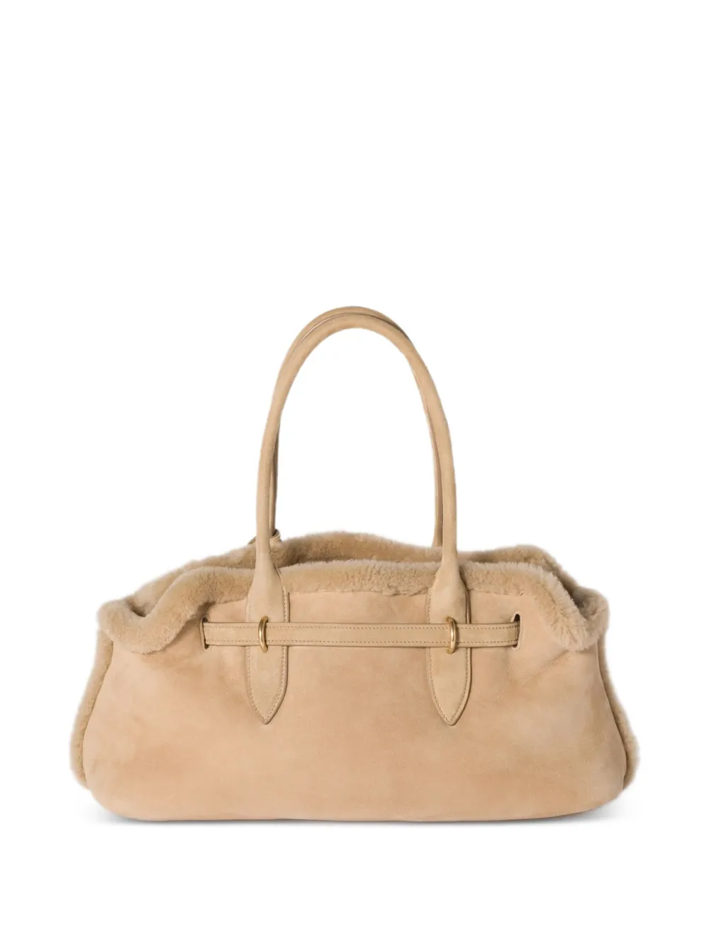 Miu Miu Aventure lammy shopper - Bruin