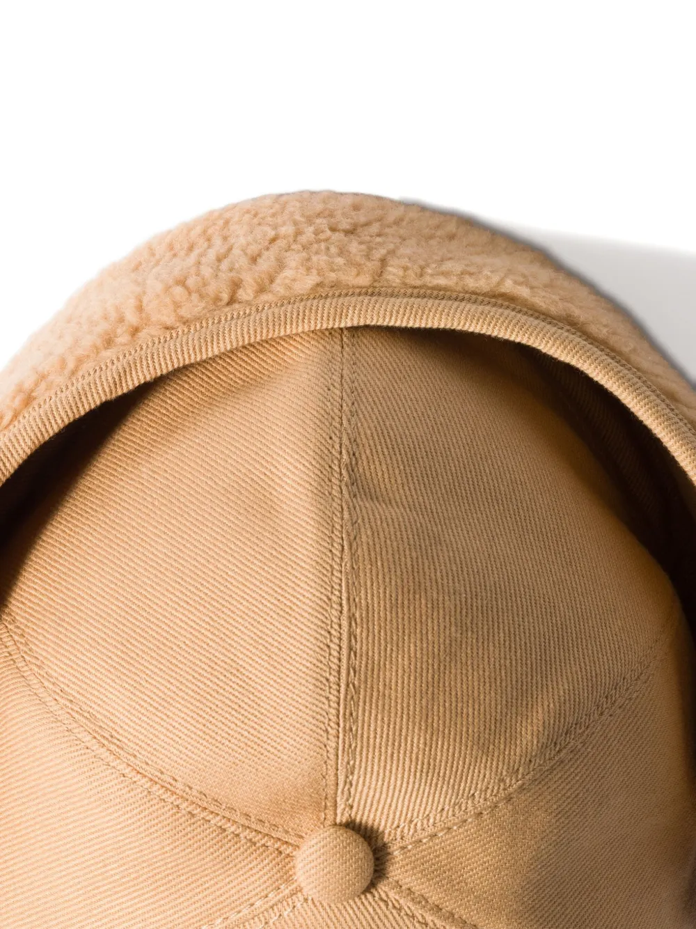 Miu Miu Logo-embroidered Cap In Brown
