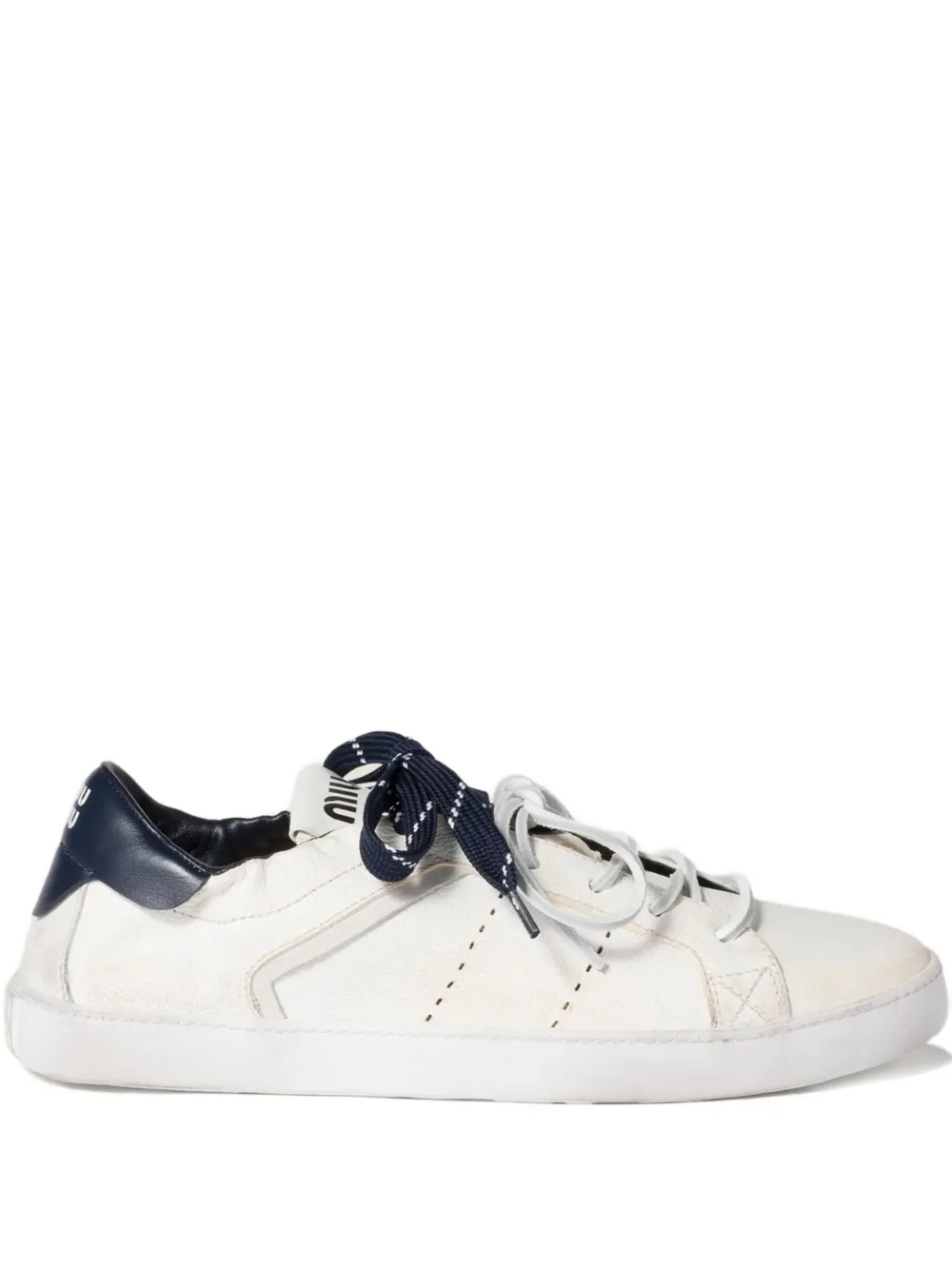  Miu Miu Zapatillas Deco De Piel - Neutro 
