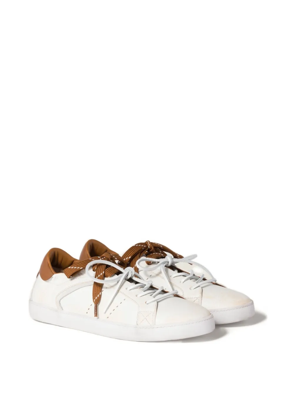 Miu Miu Deco leather sneakers | White | Image 1