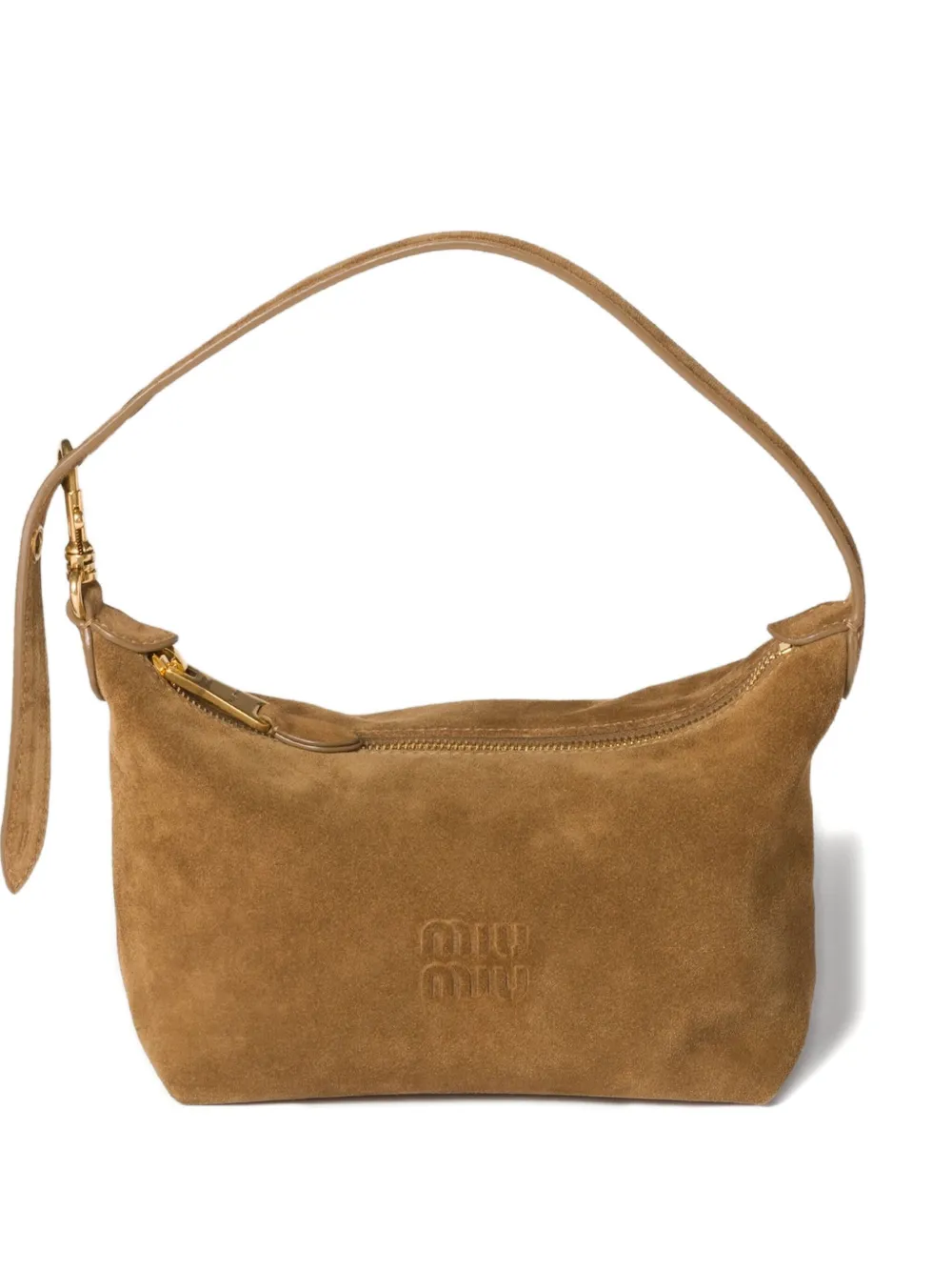 Miu Miu Suede Mini Bag In Brown