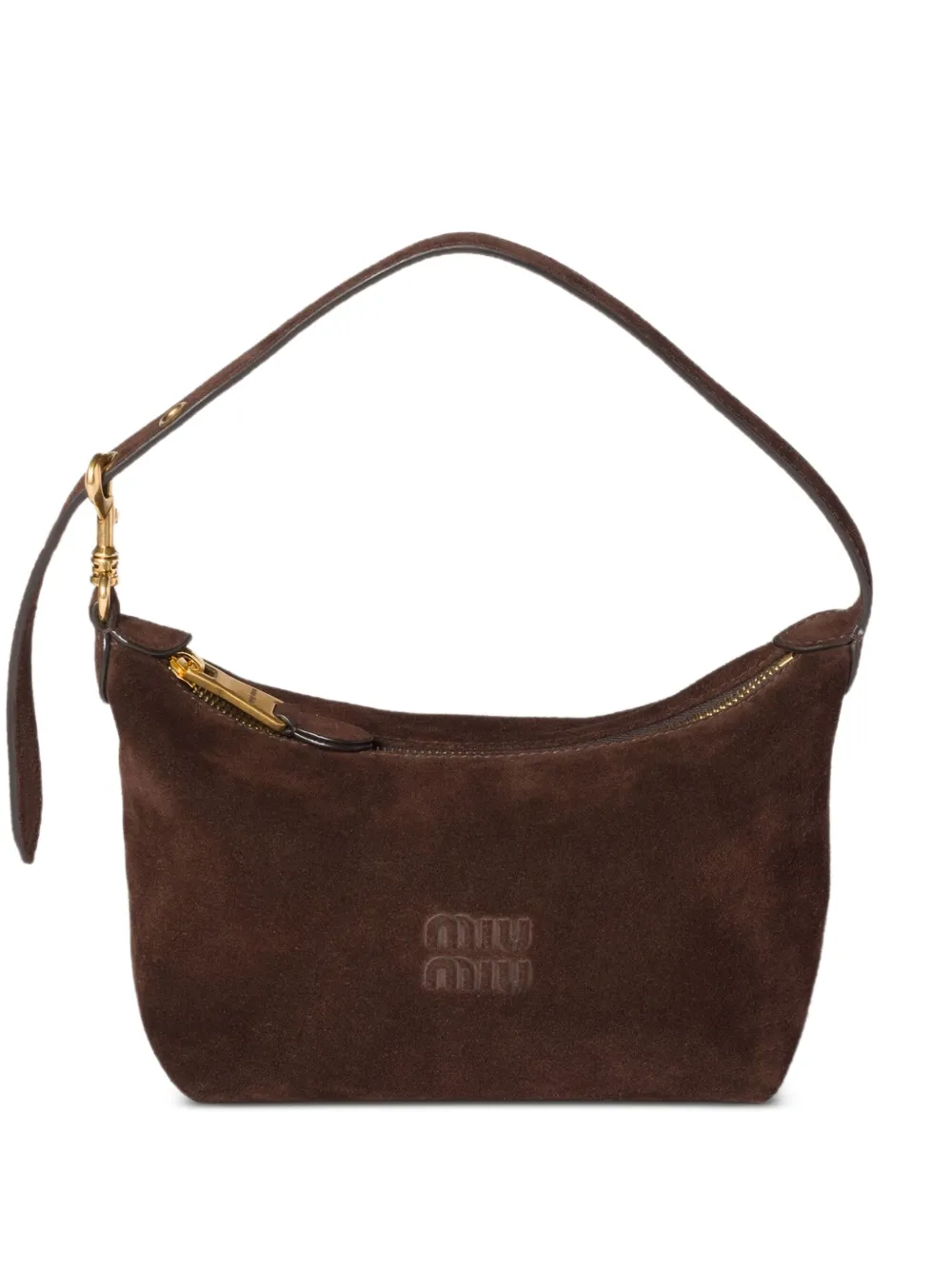Miu Miu mini sac en daim | marron | Image 1