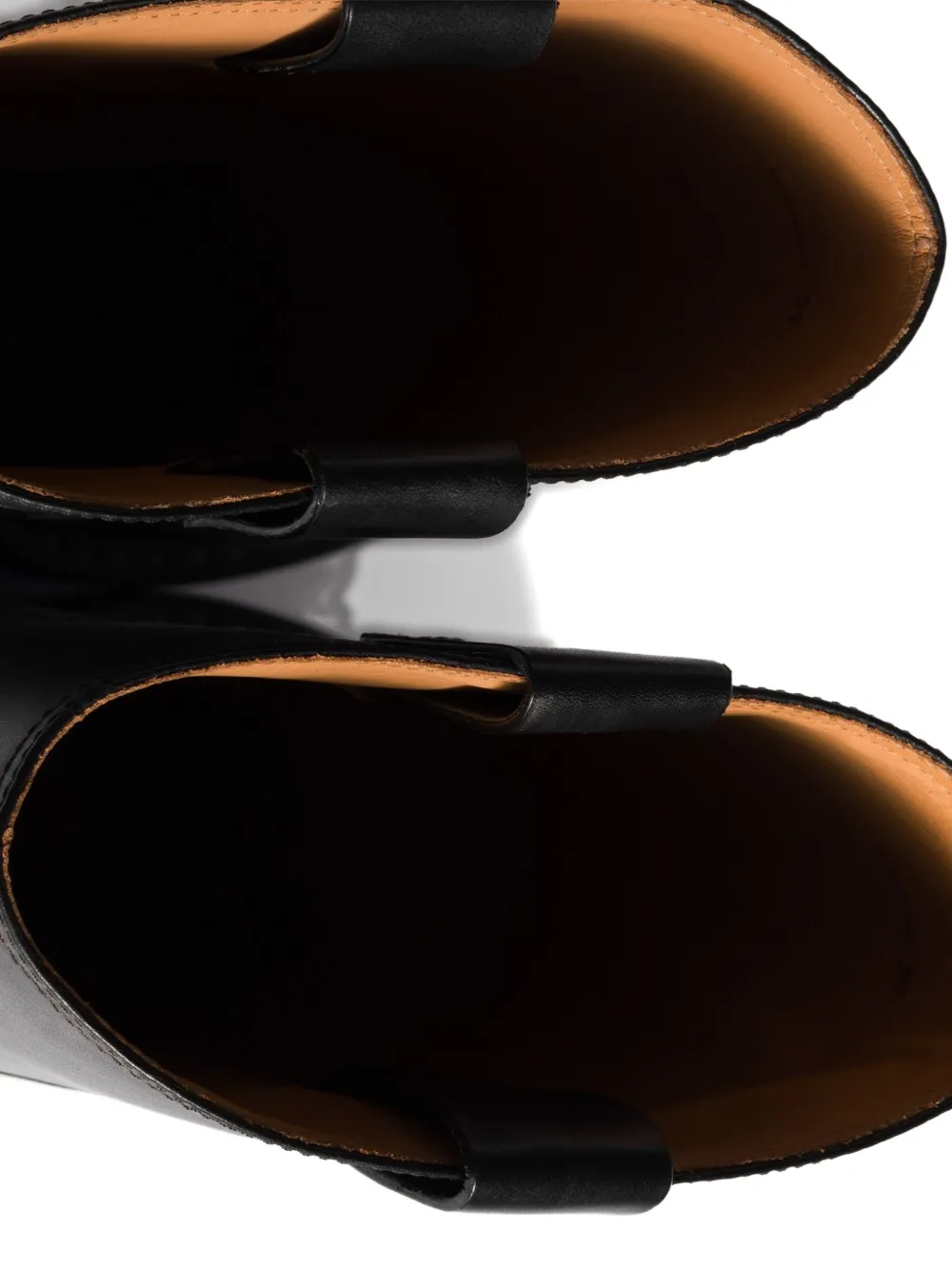 Miu Miu Logo-detail Leather Boots In Black