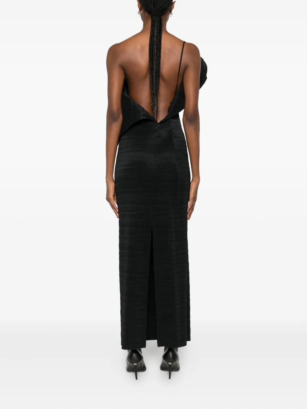 Magda Butrym Asymmetrische jurk Zwart