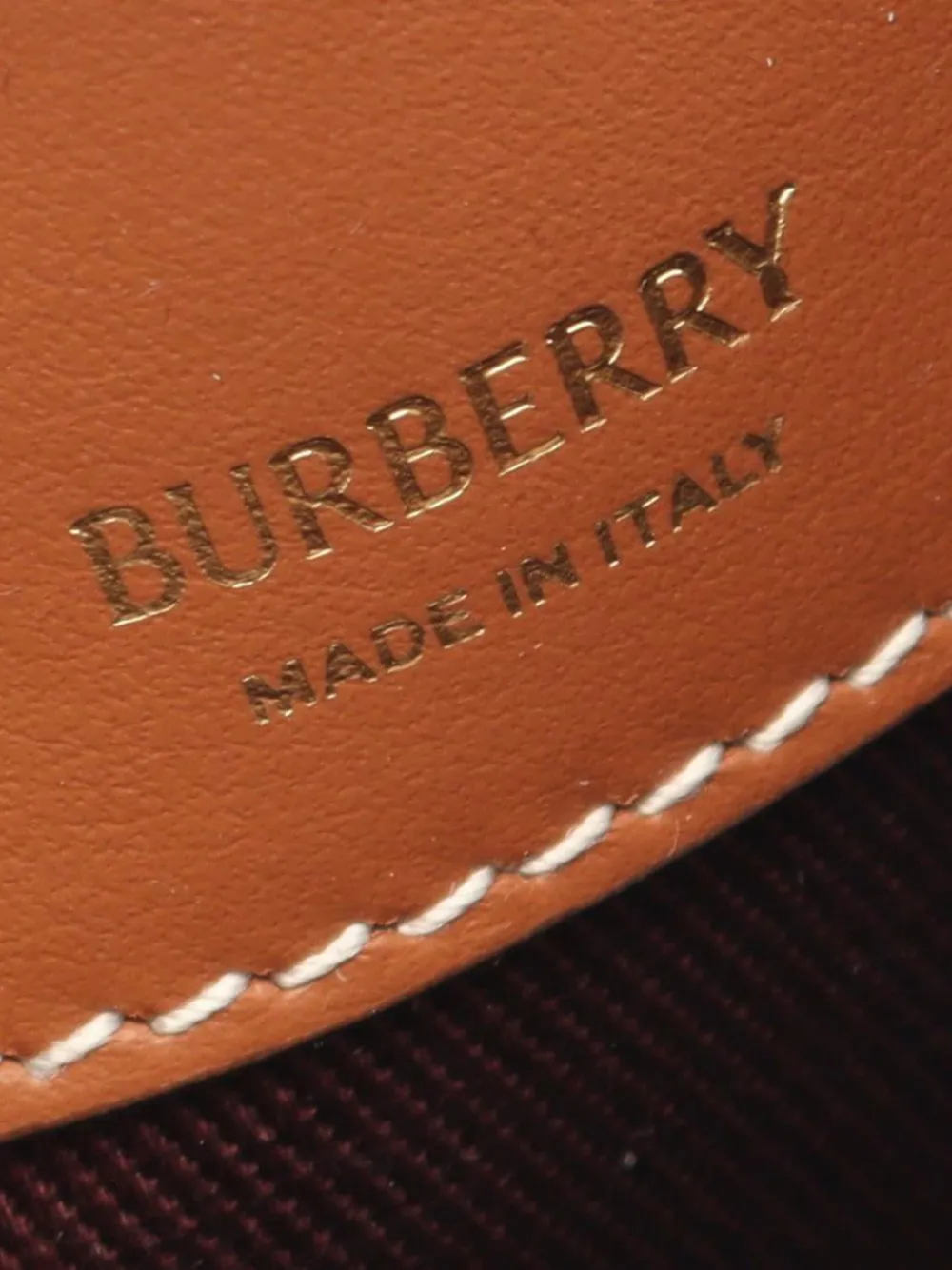 Pre-owned Burberry 2018-2025 House Check Coated Canvas Bucket Bag Satchel In Brown