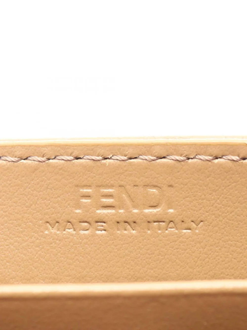 Pre-owned Fendi 2018-2025 Zucca Canvas Continental Wallet On Chain Crossbody Bag In Brown