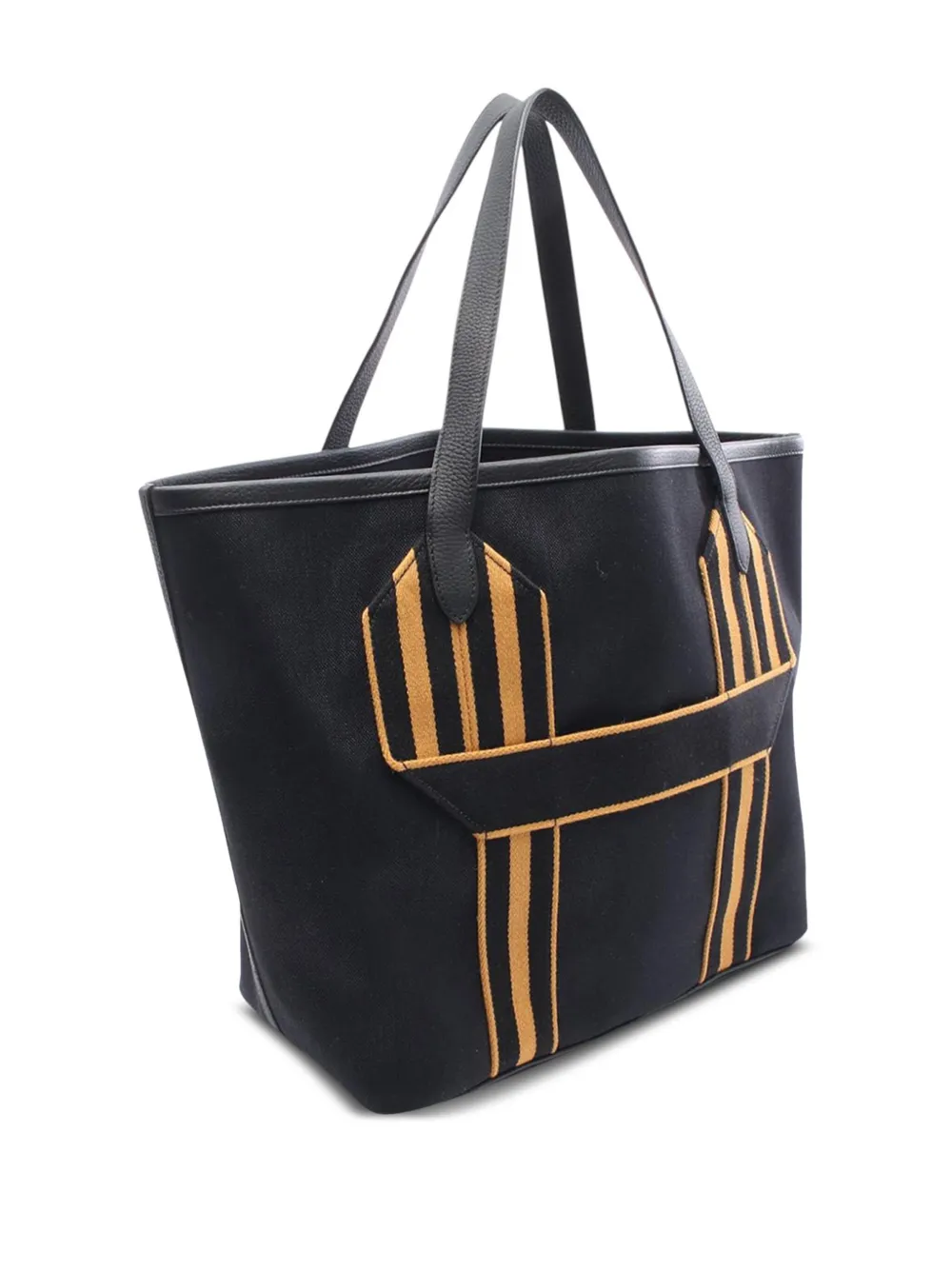Pre-owned Hermes 2022 Toile Militaire And Clemence Pursangle Tote Bag In Brown