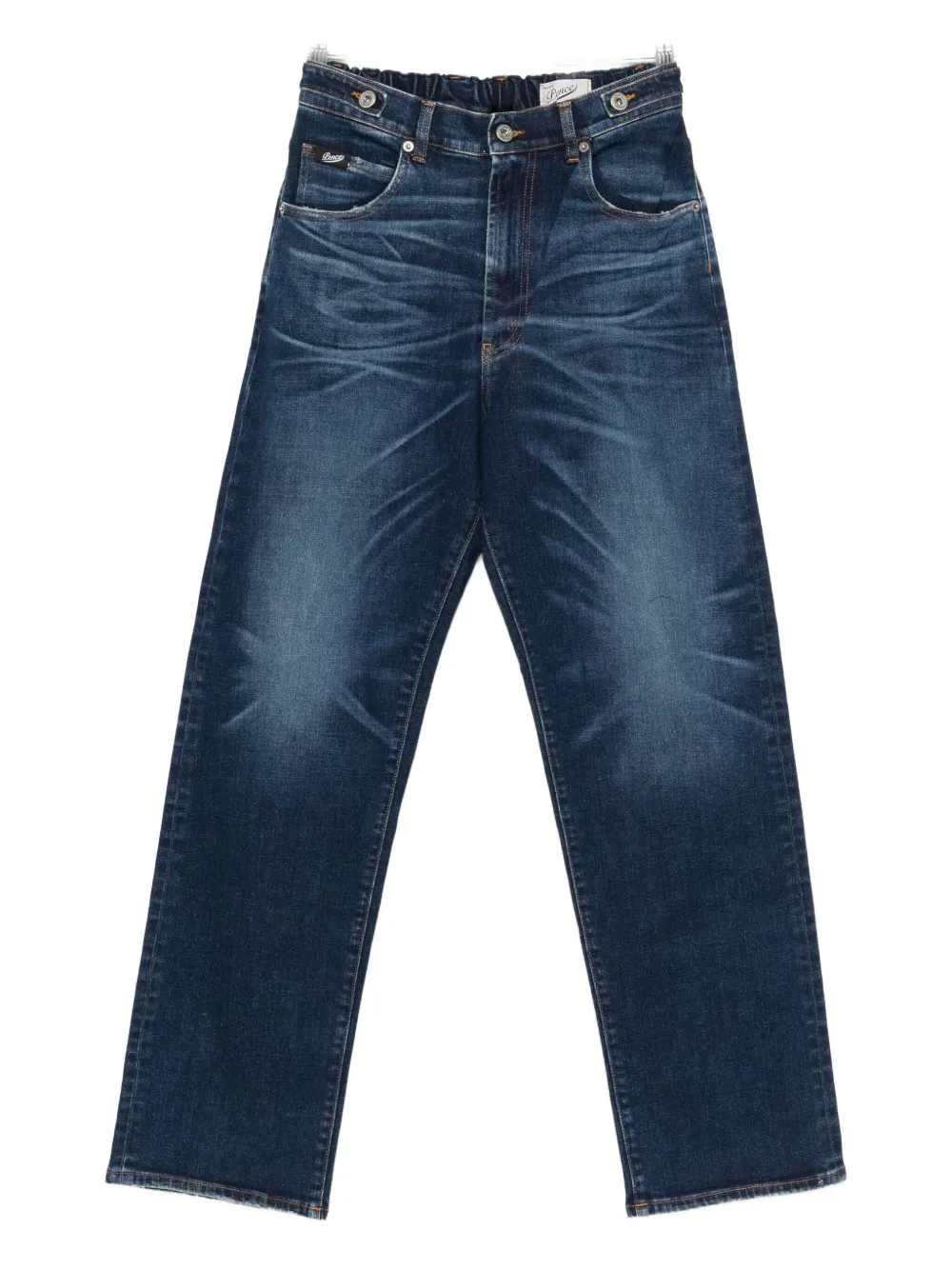 Pence whiskering-effect jeans - ブルー Pence whiskering-effect jeans - ブルー