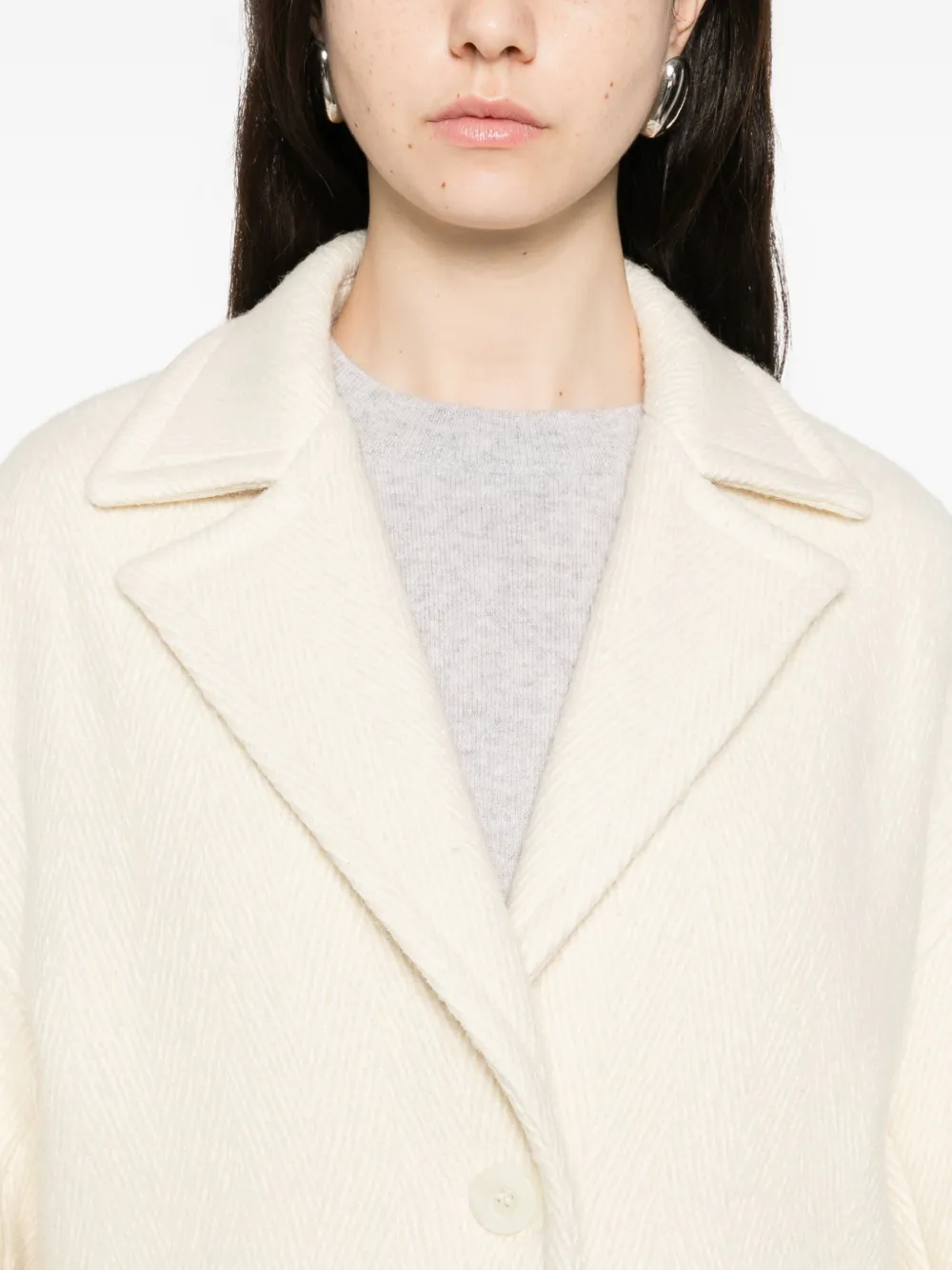 Dondup Flap-pocket Coat In Pink