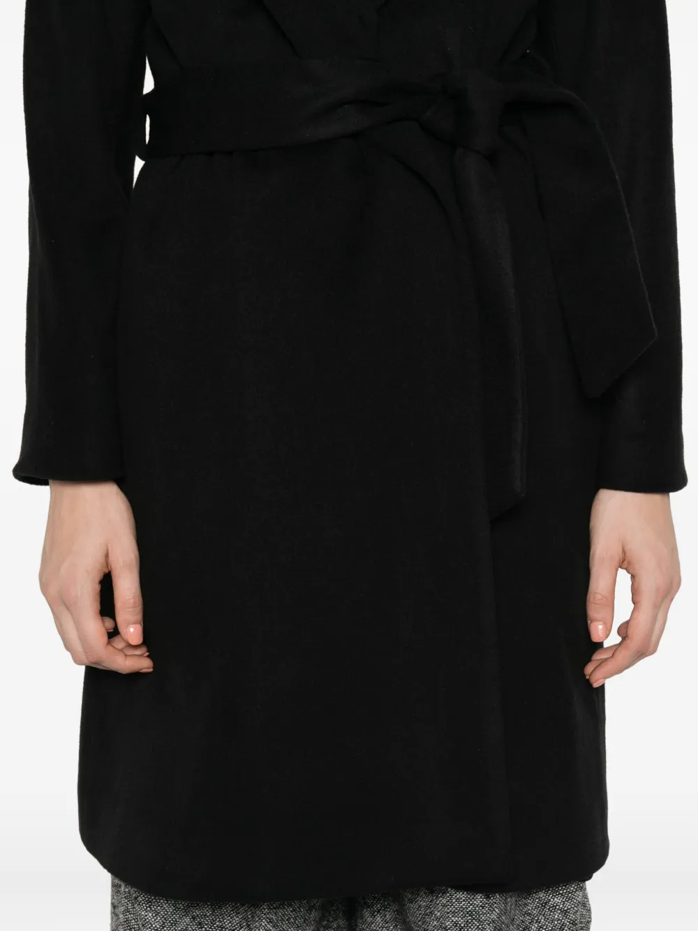 DONDUP Mantel met ceintuur Zwart