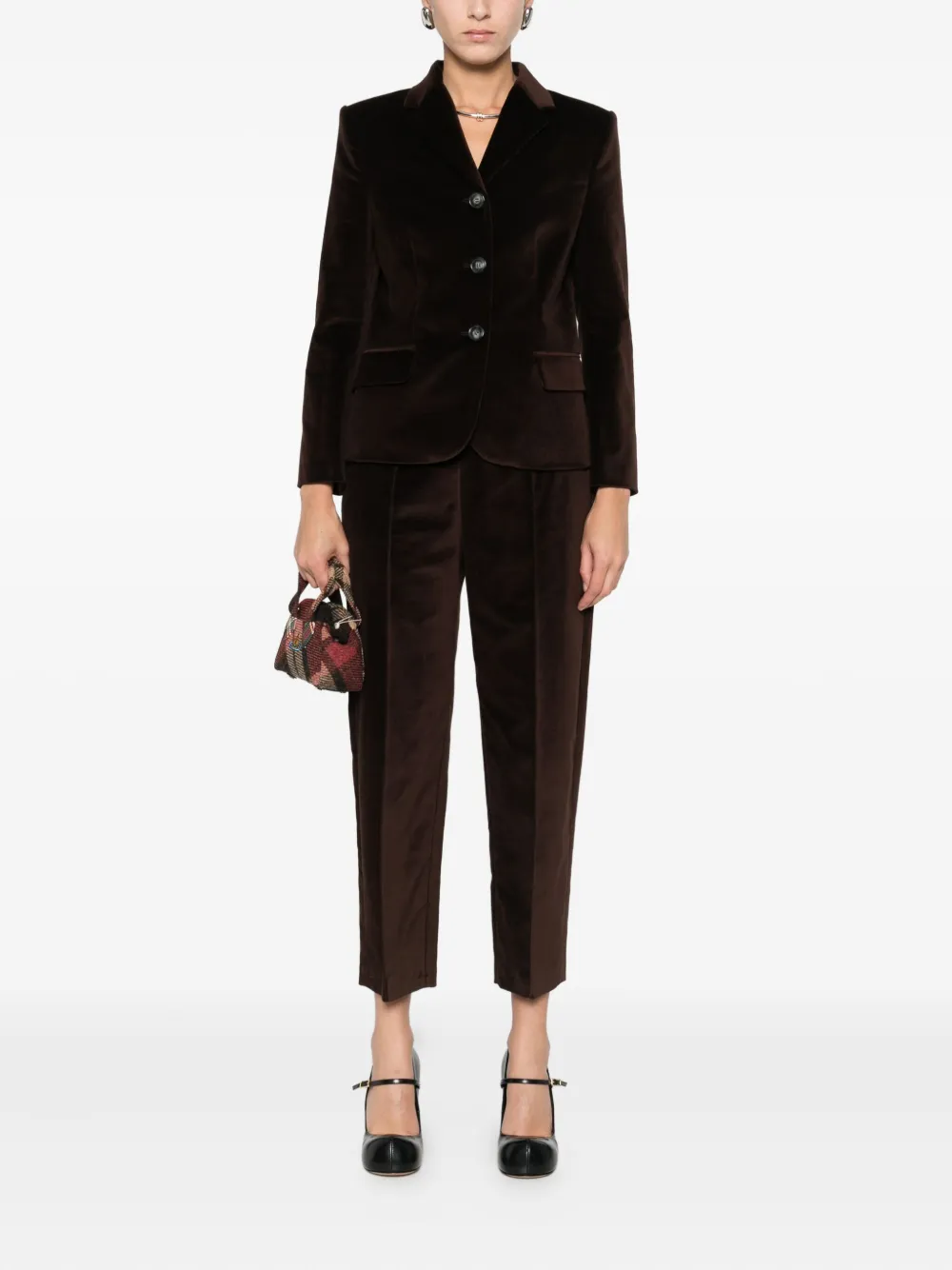 Marni Single-breasted Blazer In Brown