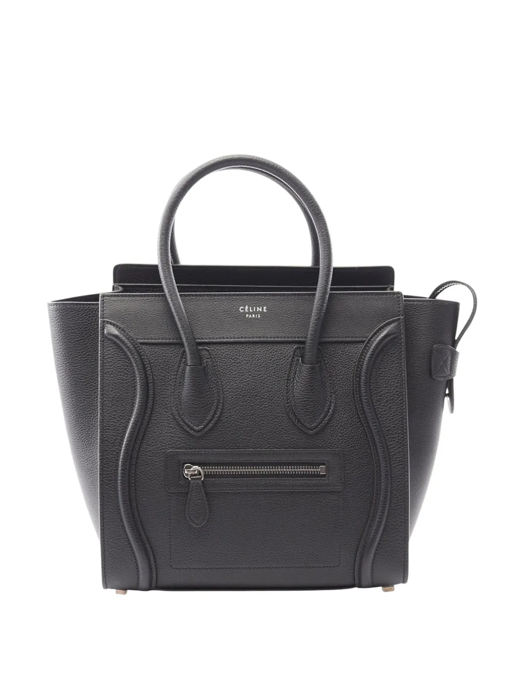 【新ロゴ・極美品】 セリーヌ ラゲージ マイクロショッパー スリ ハンドバッグ CELINE 極 美品 希少品 セリーヌ ラゲージ マイクロショッパー