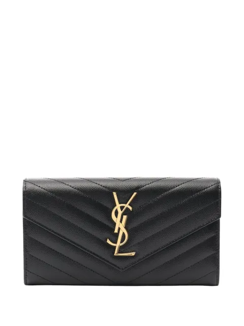 Saint Laurent Pre-Owned grand portefeuille matelassé Grain De Poudre Cassandre (2013-2025)