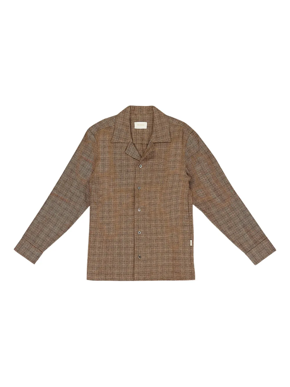 Aimé Leon Dore camisa en jacquard con botones | marrón | Image 1