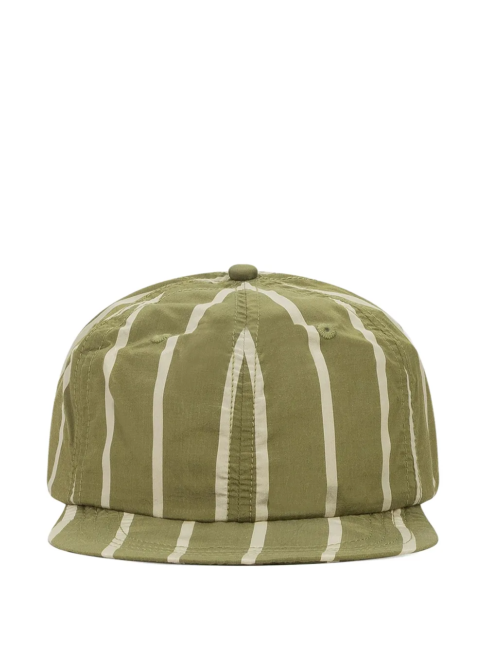 Aimé Leon Dore striped-pattern crusher hat | Green | Image 1