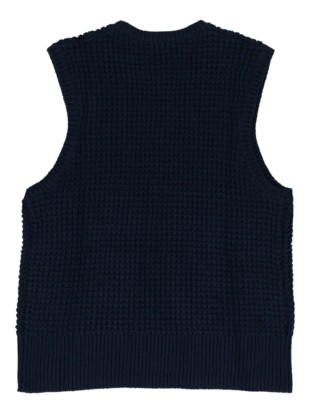 Aimé Leon Dore Wafelgebreide tanktop met V-hals - Blauw